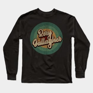 Circle Retro Vintage Rory Gallagher Long Sleeve T-Shirt